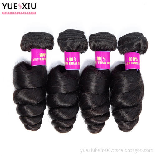 Virgin Brazilian Hair Organic Curl Hair Weave 3 Pieces Lot Organic Human Hair Bundle With Top Lace Closure